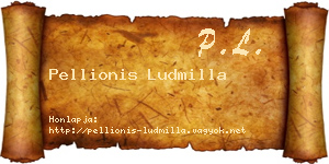 Pellionis Ludmilla névjegykártya